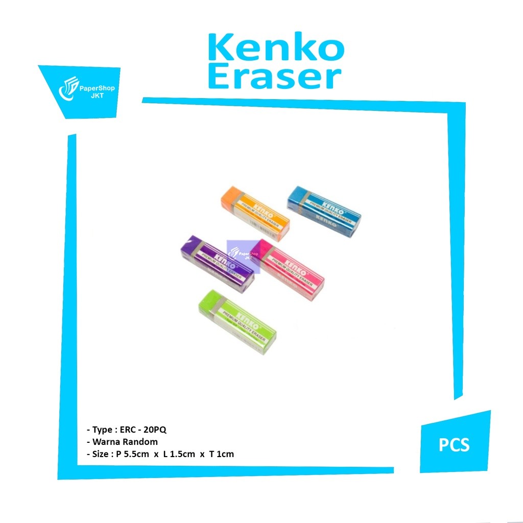 KENKO - Penghapus ERC-20PQ Berwarna - Pcs