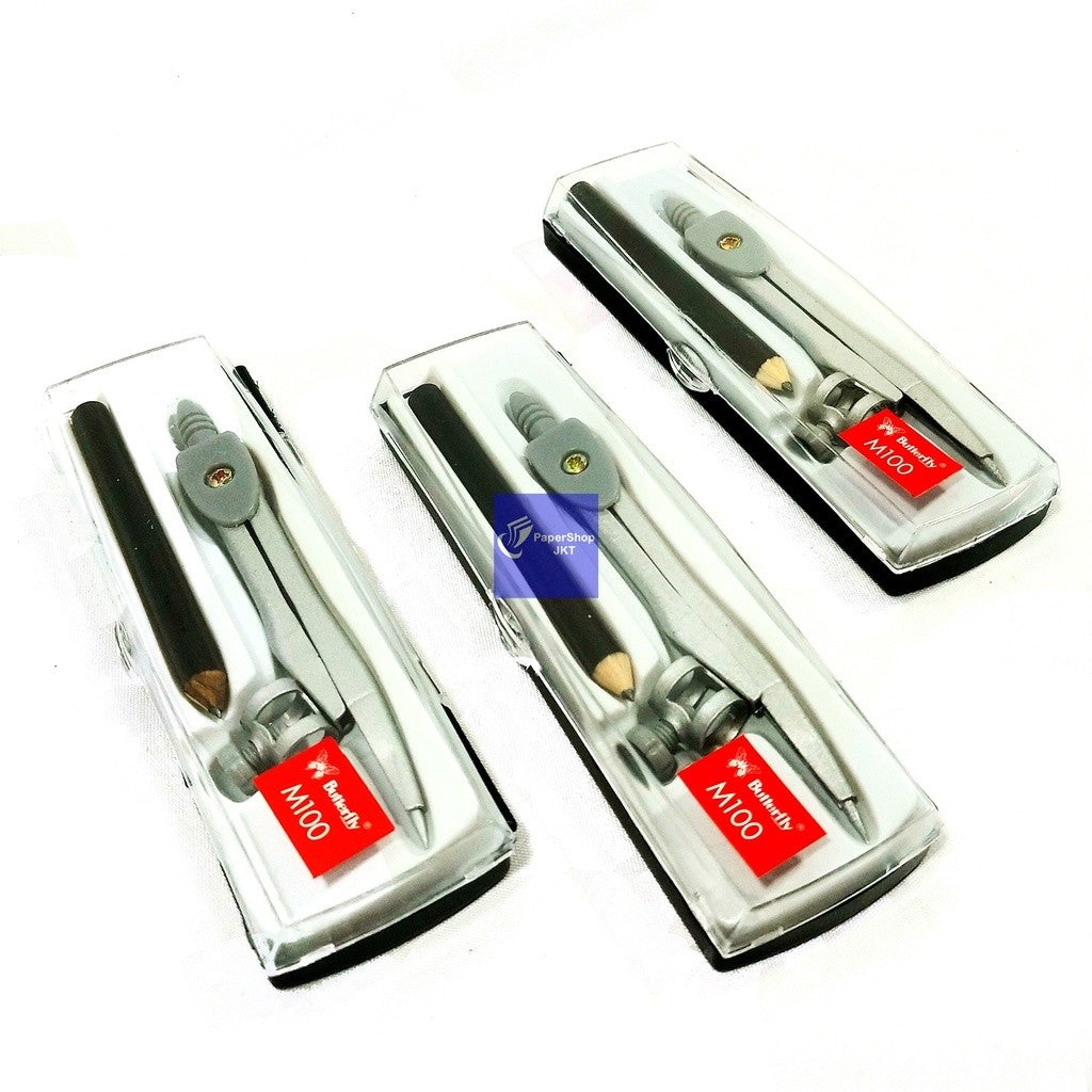 BUTTERFLY - Jangka Alat Pembuat Lingkaran BT M100 - Pcs