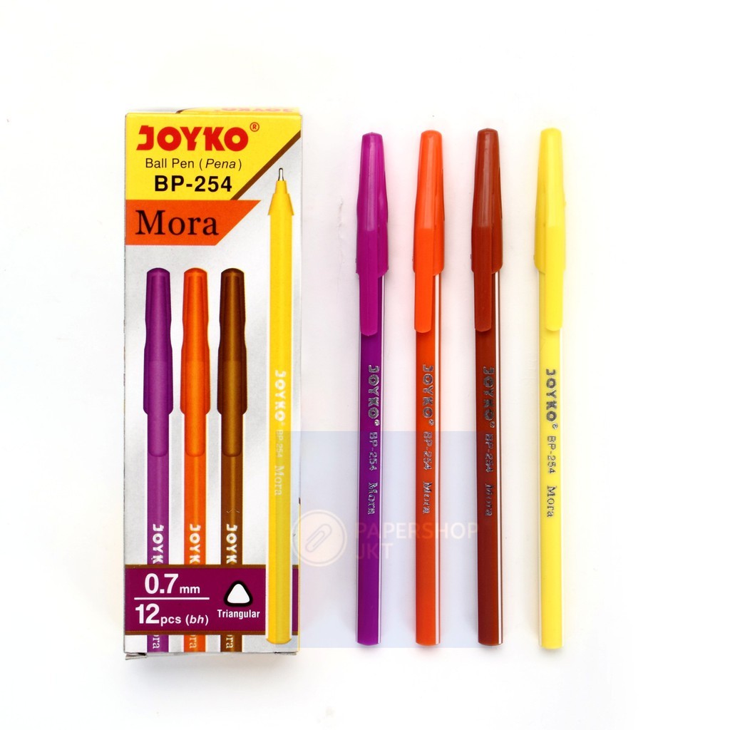 JOYKO - pulpen ball point bp-254 mora hitam - lusin