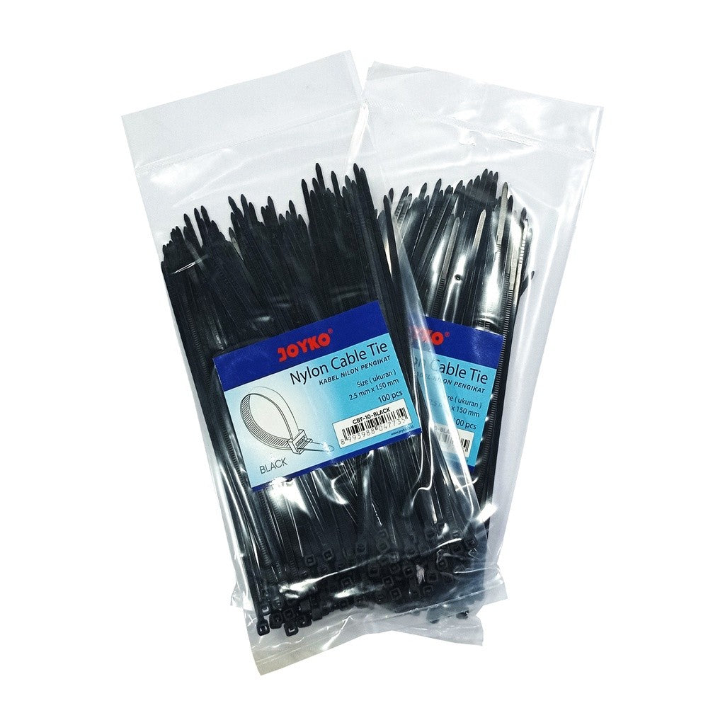 JOYKO - Nylon Cable Tie Cbt - 10 Black - pack