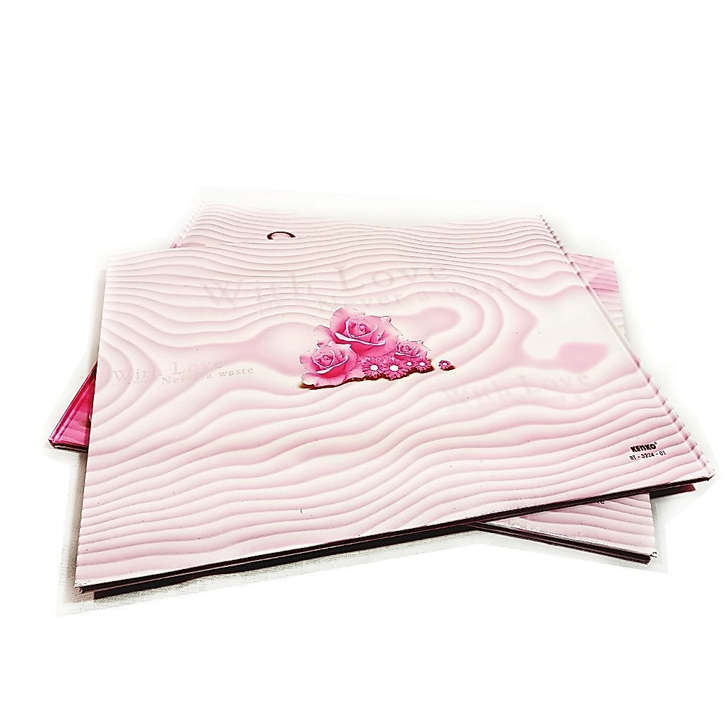 KENKO - Buku Catatan Terima Tamu BT 3224 Motif Kembang 01 Pink isi 10 Lembar/Buku - Pcs