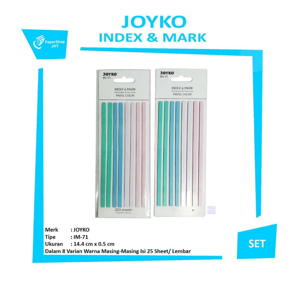 JOYKO - Index & Memo IM-71 (Pastel) - Set