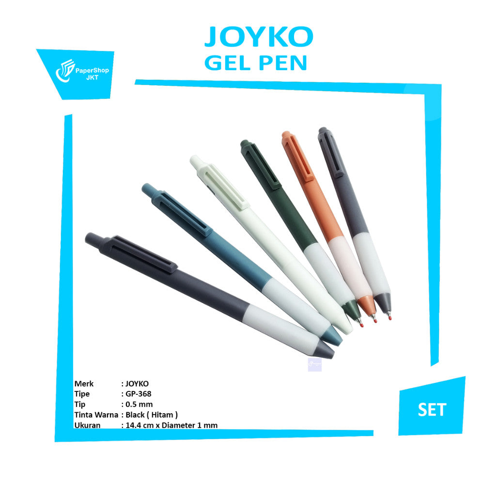 JOYKO - Pulpen Jel Gel Pen GP-368 - Set