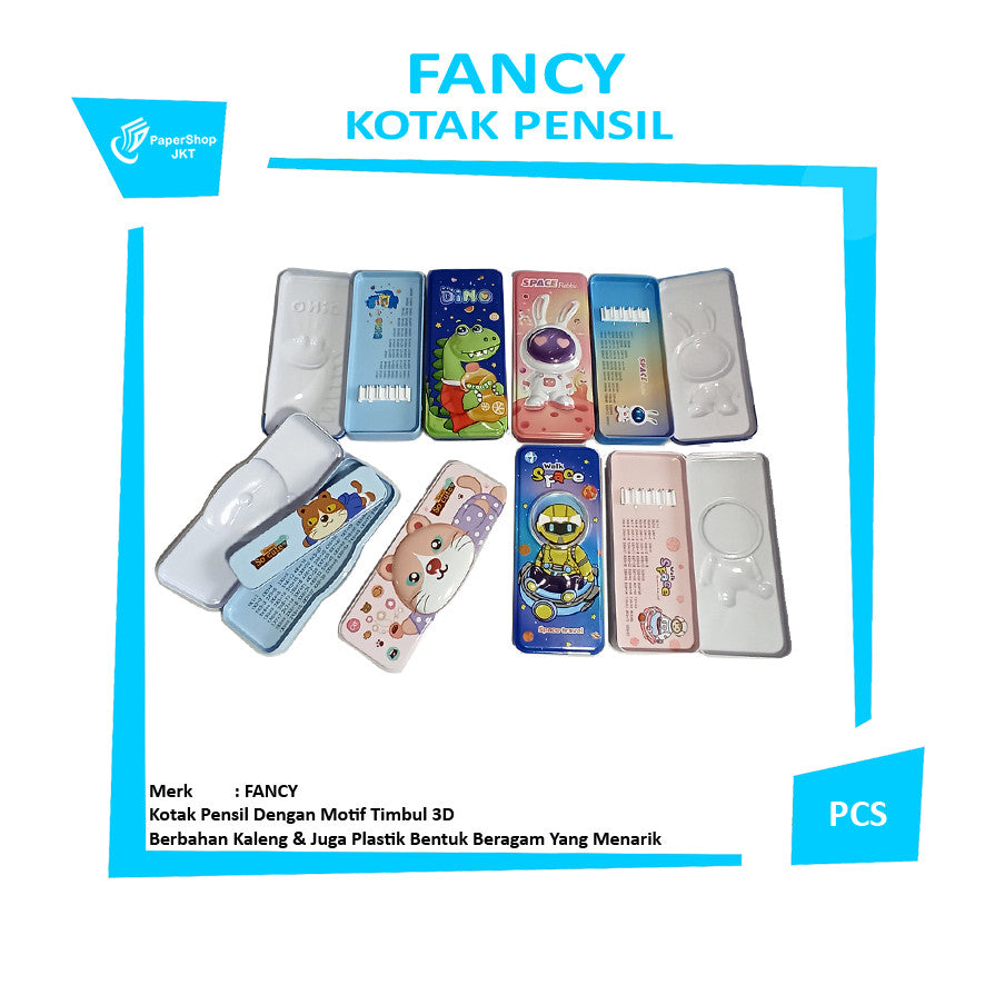 FANCY - Tempat Pensil Motif 3D - Pcs