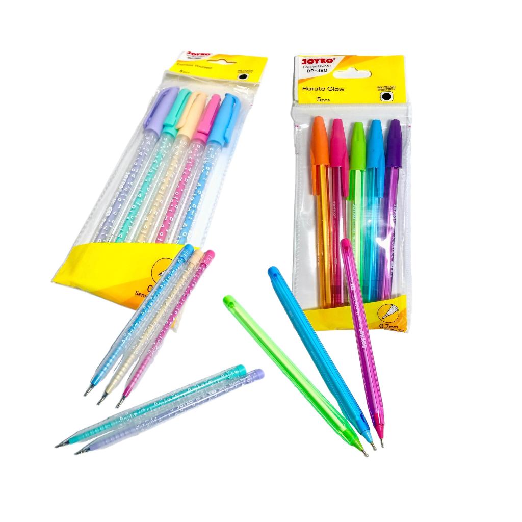 JOYKO - Pena BallPen Varian BP - 380 - 389 Warna Hitam - SET