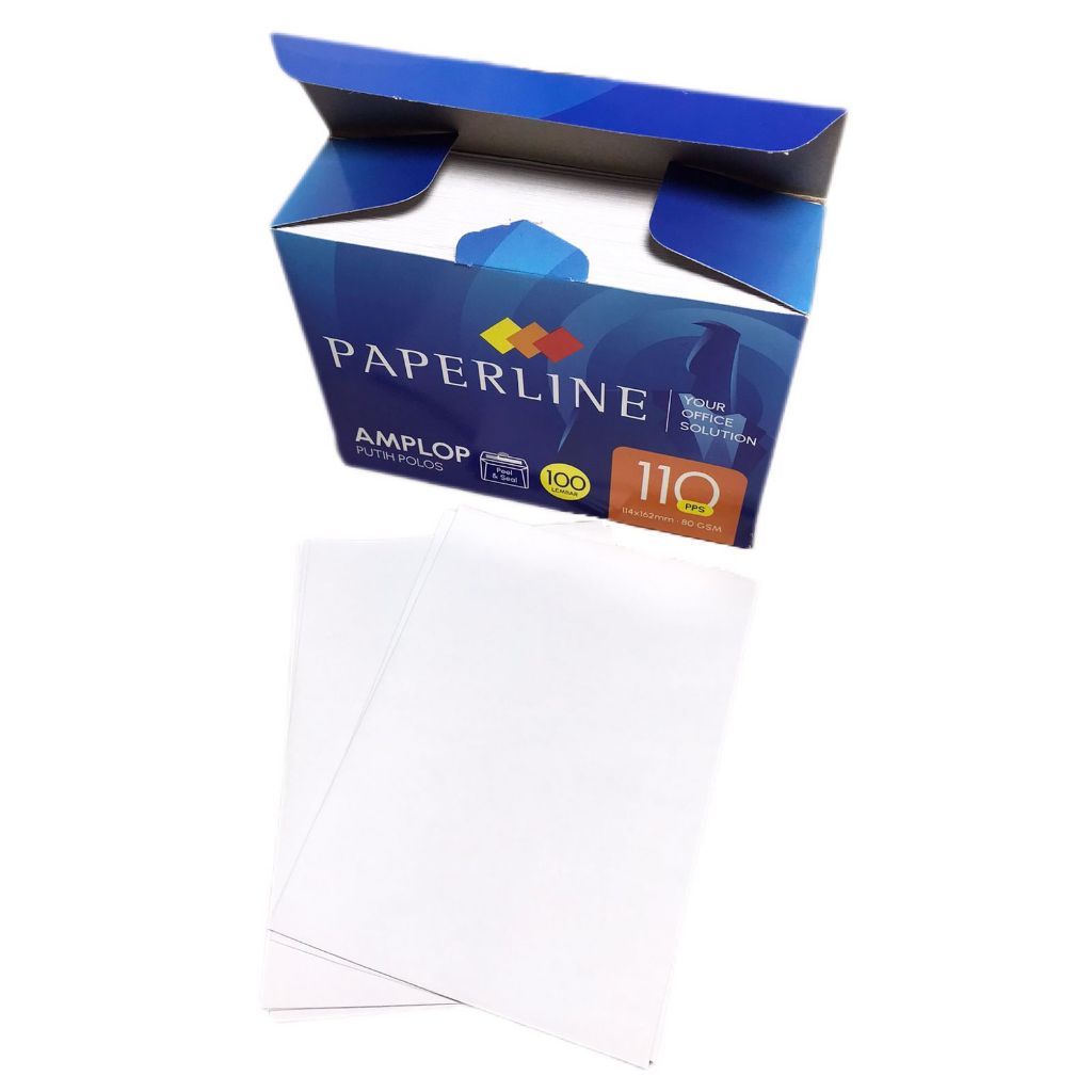 PAPERLINE - Amplop Putih Polos Peel & Seal - Pack