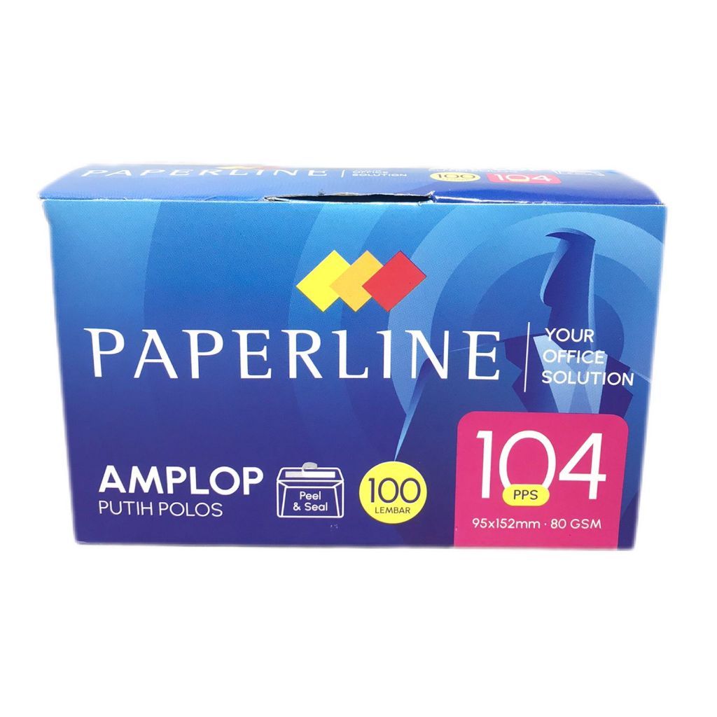 PAPERLINE - Amplop Putih Polos Peel & Seal - Pack