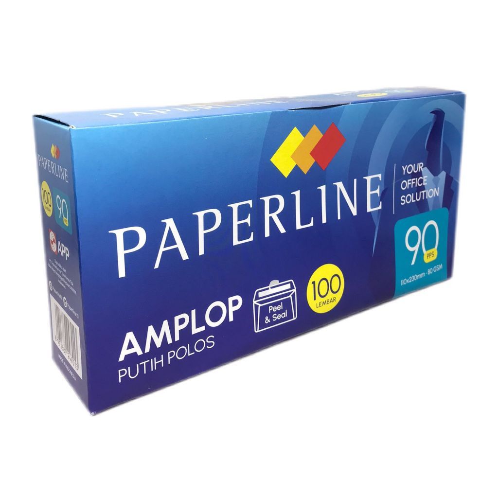 PAPERLINE - Amplop Putih Polos Peel & Seal - Pack