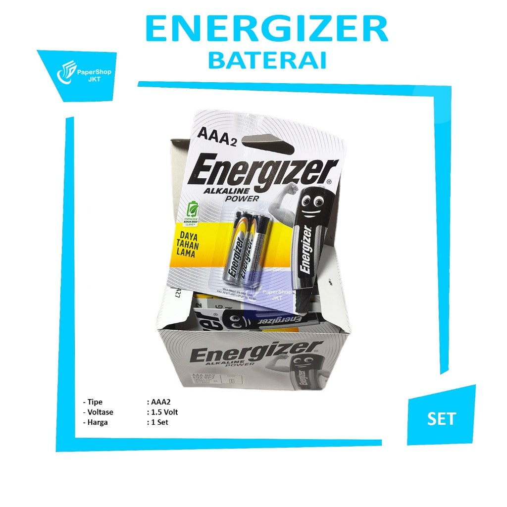 Energizer - Baterai Alkaline Energizer Power AAA2 - SET