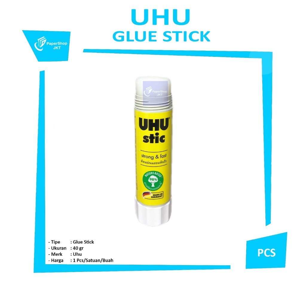 UHU - Glue Stick 40Gr Lem Kertas Stik - Pcs