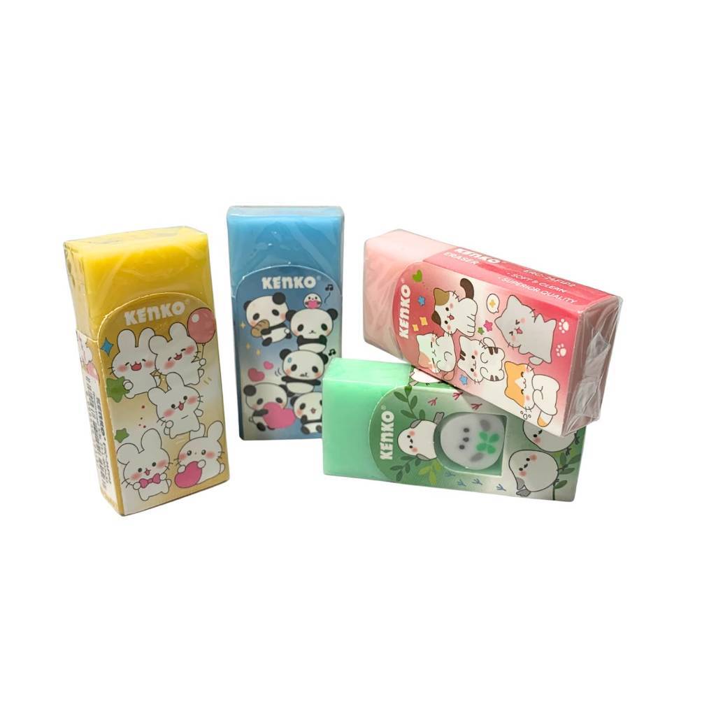 Kenko - Eraser ERC-24F1P2 Penghapus Motif Lucu Random Warna Uk Medium - Pcs
