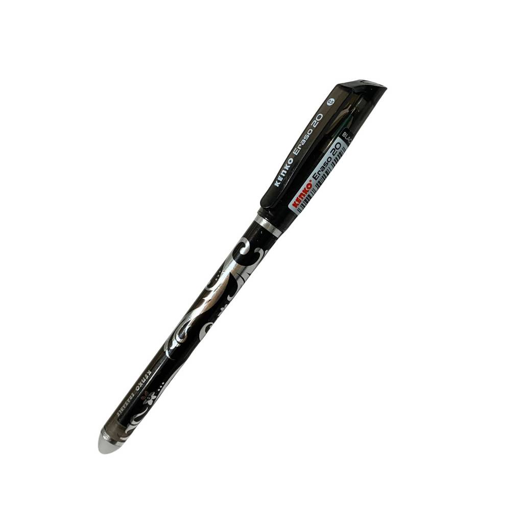 KENKO - Pulpen Hitam Eraso 16 Erasable Bisa Dihapus - Pcs - ERASO-20
