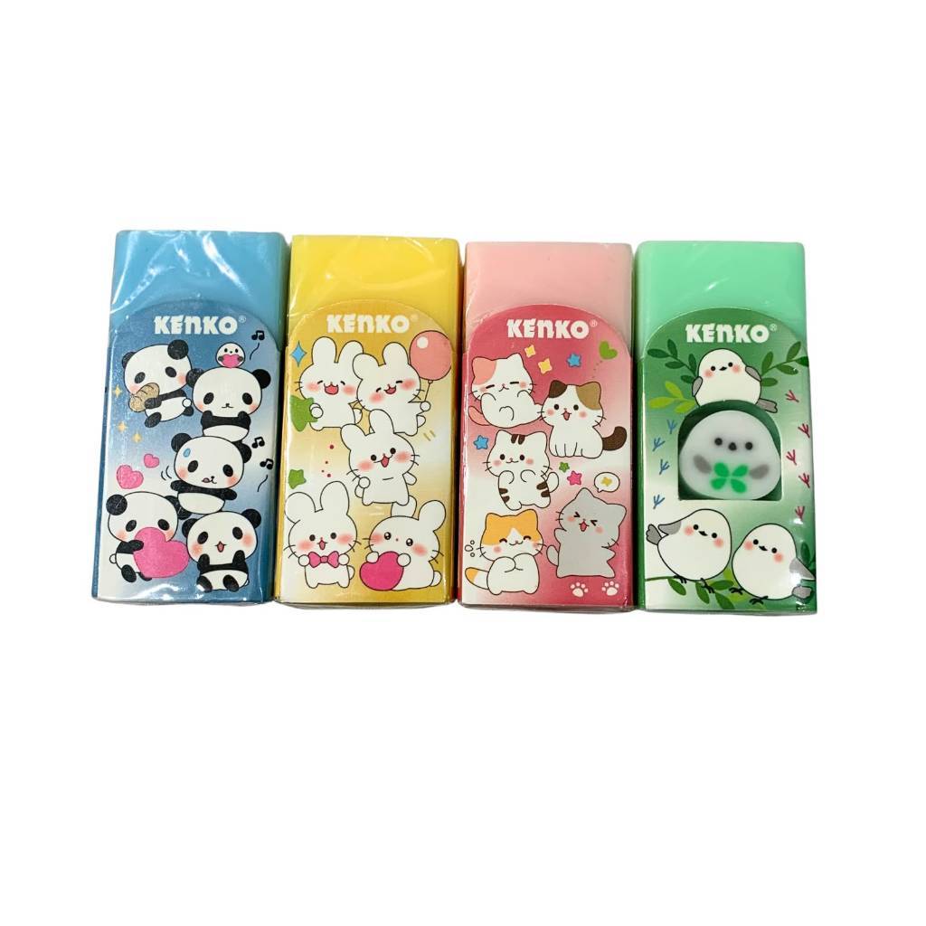Kenko - Eraser ERC-24F1P2 Penghapus Motif Lucu Random Warna Uk Medium - Pcs