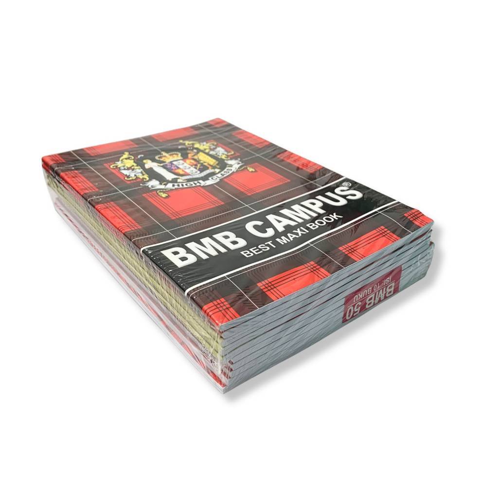 Buku Tulis Sekolah Bergaris Uk Panjang isi 10 Buku/ 50 Lembar Campus Variasi - Pack