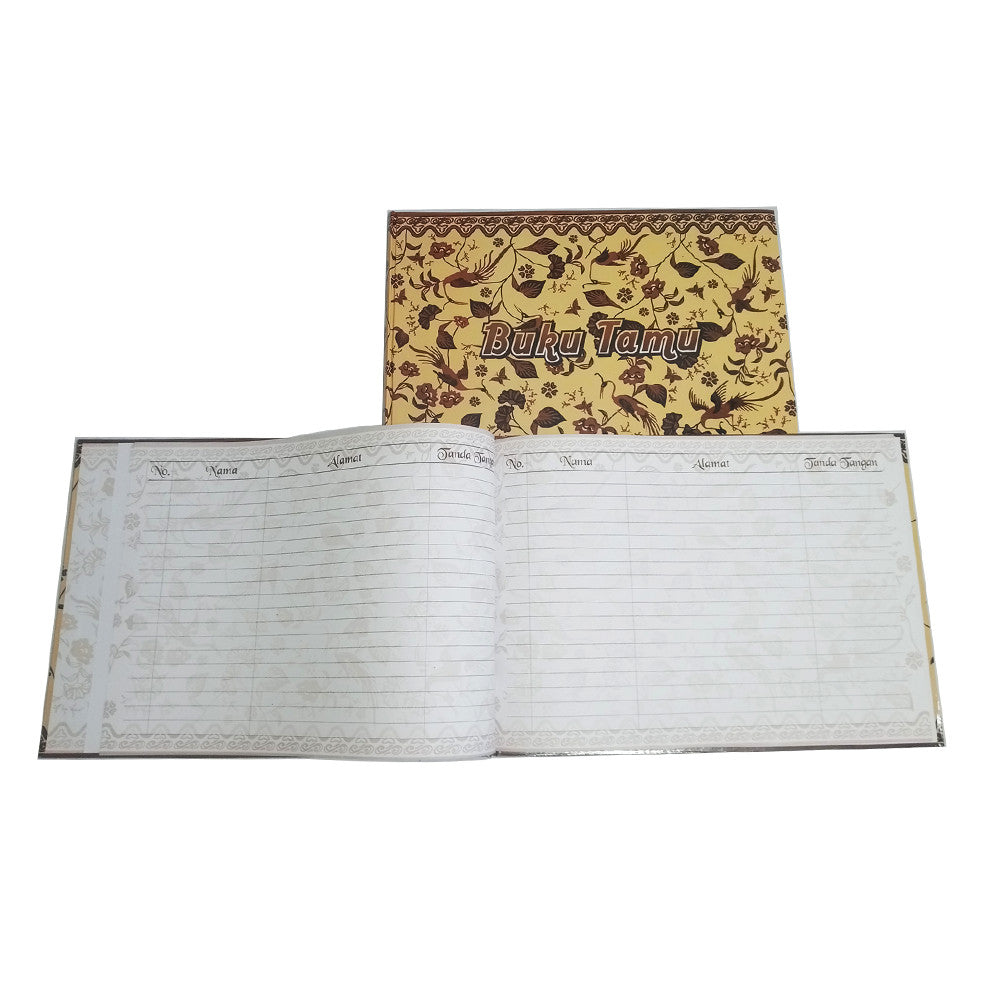 KENKO - Buku Catatan Undangan Tamu BT 3224 Motif Batik - BTK02 isi 10 Halaman/Buku - Pcs