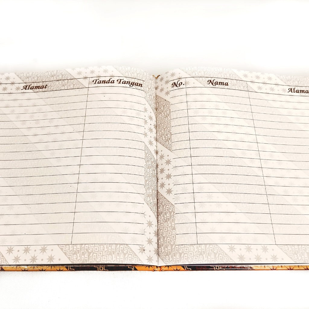 KENKO - Buku Tamu Tipe 2920 Motif Batik Buku Daftar Tamu Undangan Guest Book - Pcs