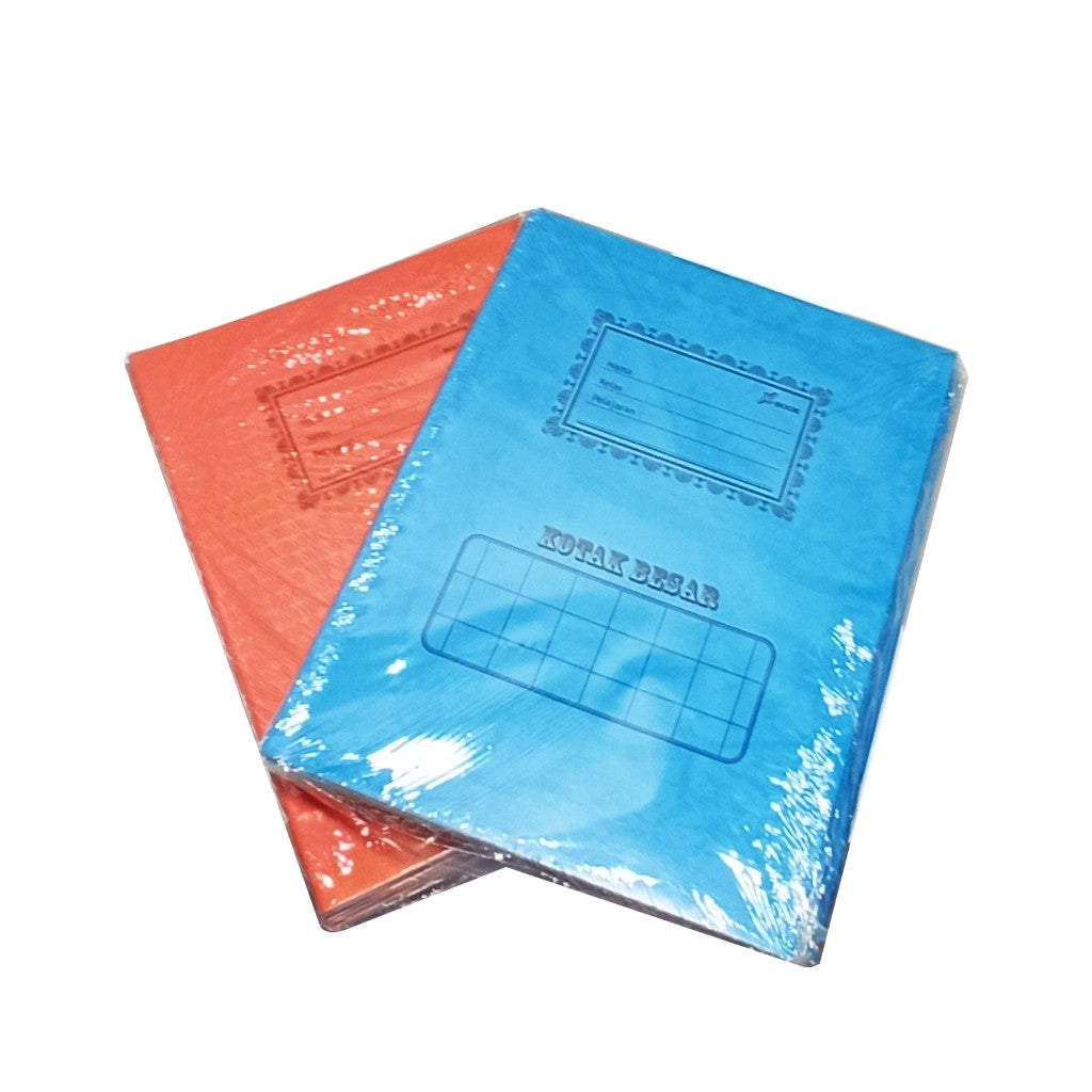 X-BOOK - Buku Tulis Belajar Sekolah Kotak Besar isi 10 Buku/38 Lembar Cover Warna - Pack