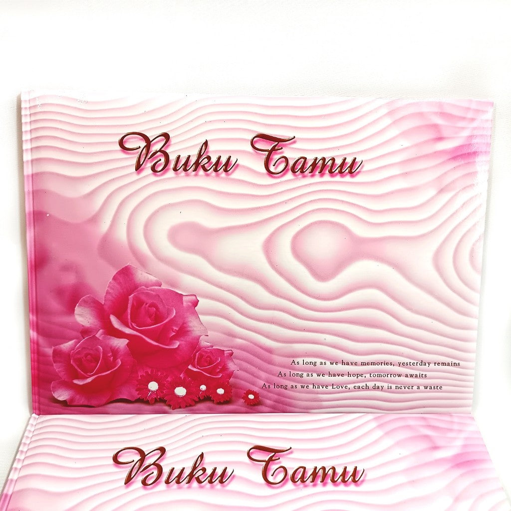 KENKO - Buku Catatan Terima Tamu BT 3224 Motif Kembang 01 Pink isi 10 Lembar/Buku - Pcs