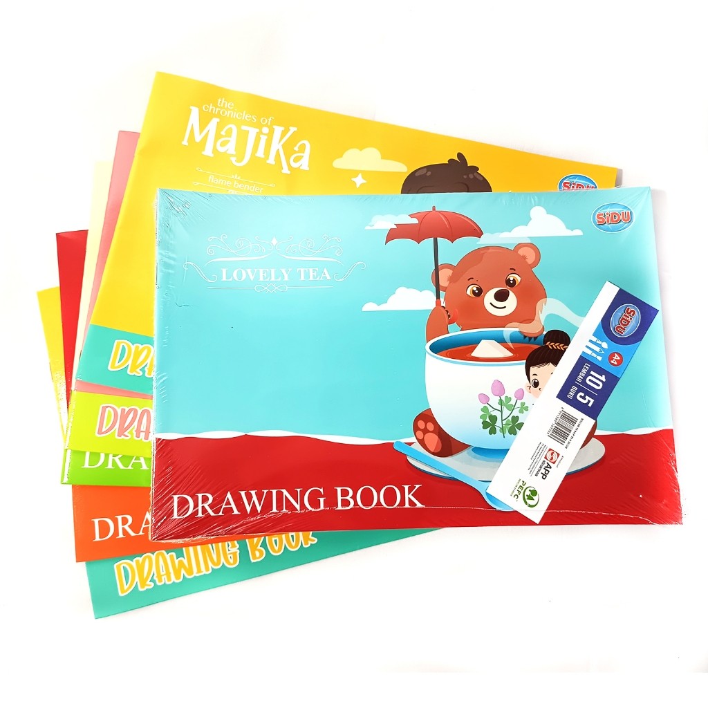 SIDU - Drawing Book A4 Buku Gambar Cover Cartoonist Kertas Putih Halus isi 10 Lembar/Buku - Pcs