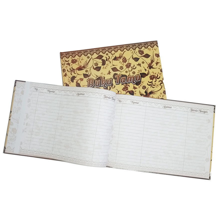 KENKO - Buku Catatan Undangan Tamu BT 3224 Motif Batik - BTK02 isi 10 Halaman/Buku - Pcs