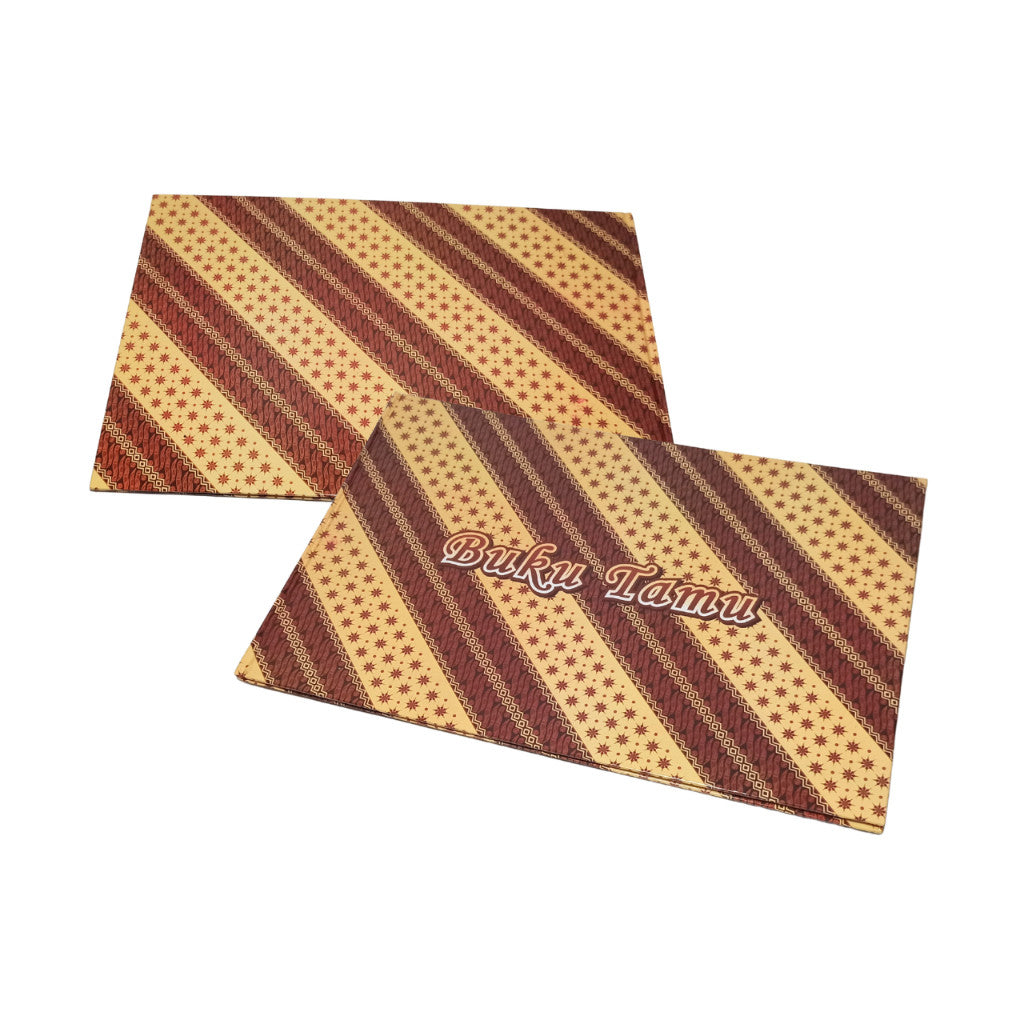 KENKO - Buku Tamu Tipe 2920 Motif Batik Buku Daftar Tamu Undangan Guest Book - Pcs