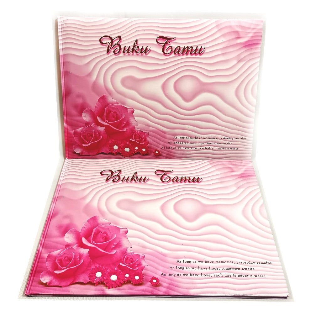 KENKO - Buku Catatan Terima Tamu BT 3224 Motif Kembang 01 Pink isi 10 Lembar/Buku - Pcs