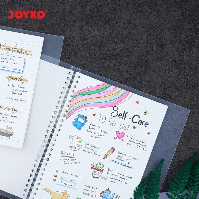 JOYKO - Binder Note File Cover Transparant Buku Tulis Bening Uk A5-TP-P519 - Pcs