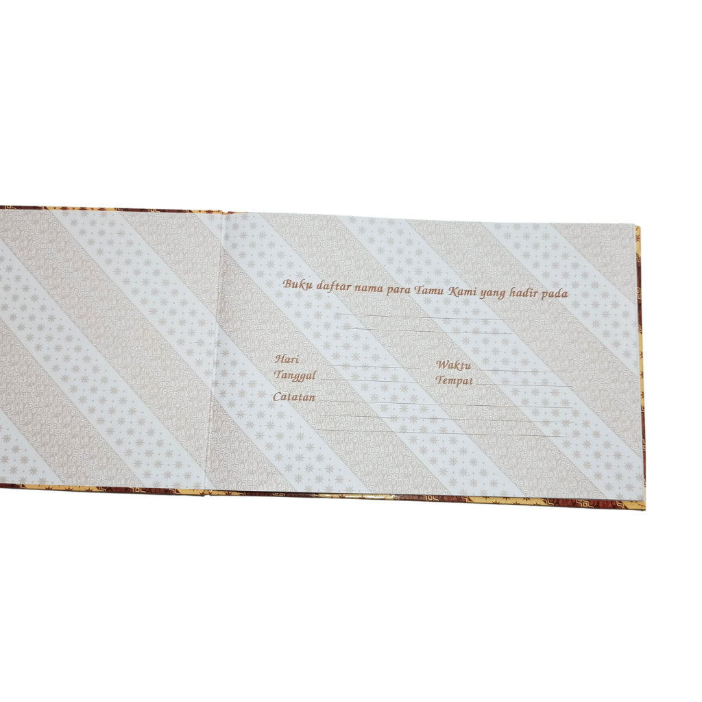 KENKO - Buku Tamu Tipe 2920 Motif Batik Buku Daftar Tamu Undangan Guest Book - Pcs