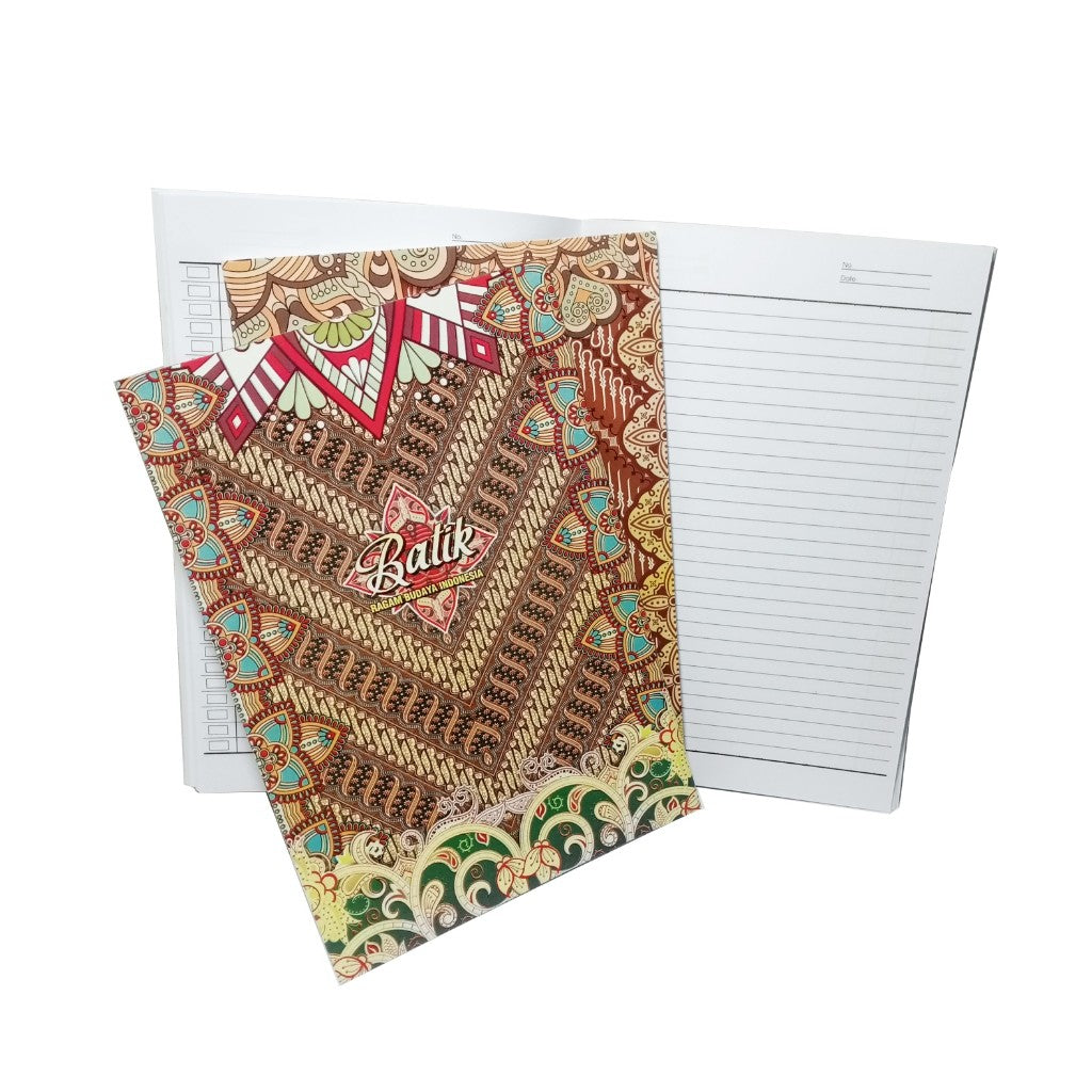 BOXY - Buku Tulis Bergaris Cover Motif Variasi Batik Random isi 70 Lembar/Buku - Pcs