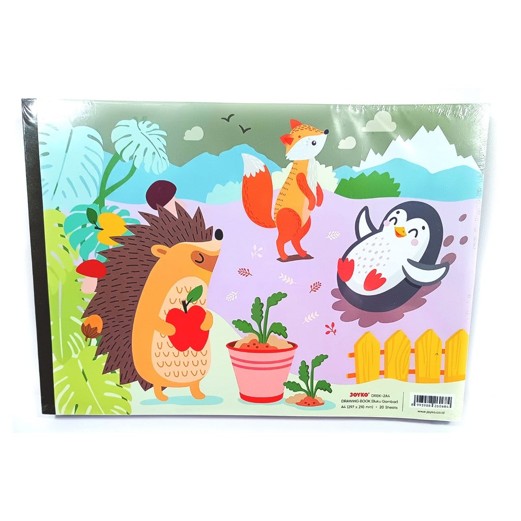JOYKO - Buku Gambar Cover Motif Lucu DRBK-2A4 Ukuran A4 isi 20 Lembar/Buku - Pcs