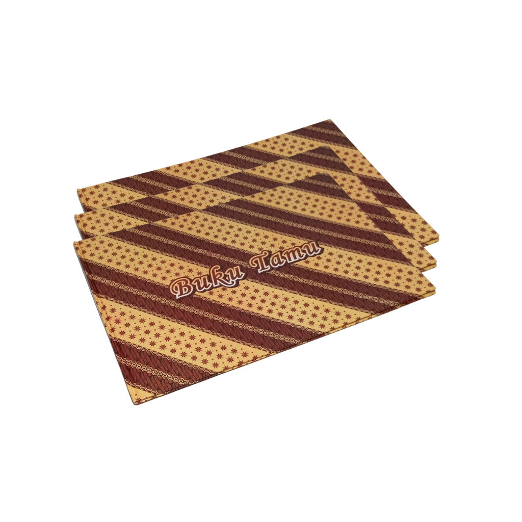 KENKO - Buku Tamu Tipe 2920 Motif Batik Buku Daftar Tamu Undangan Guest Book - Pcs
