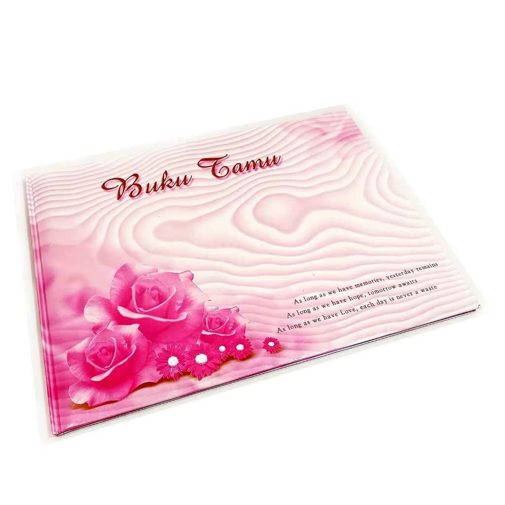 KENKO - Buku Catatan Terima Tamu BT 3224 Motif Kembang 01 Pink isi 10 Lembar/Buku - Pcs