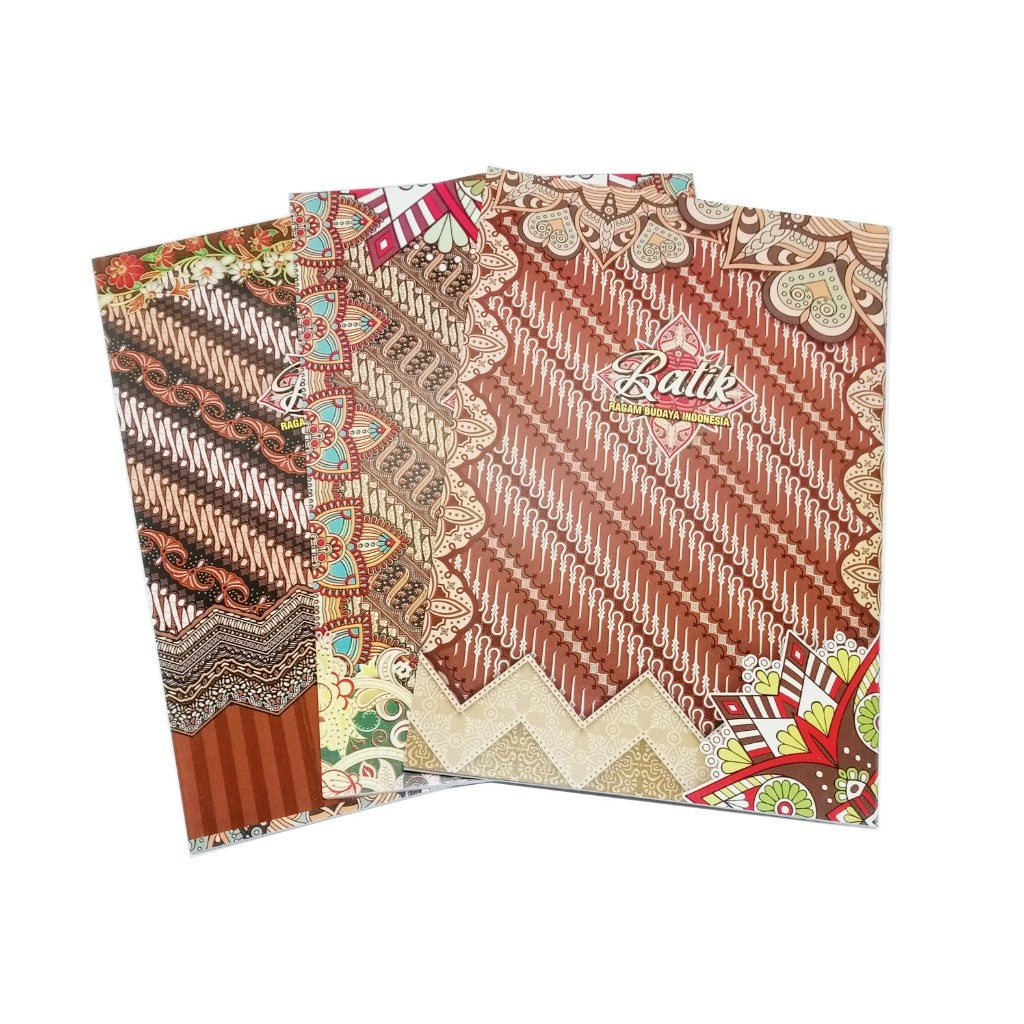 BOXY - Buku Tulis Bergaris Cover Motif Variasi Batik Random isi 70 Lembar/Buku - Pcs