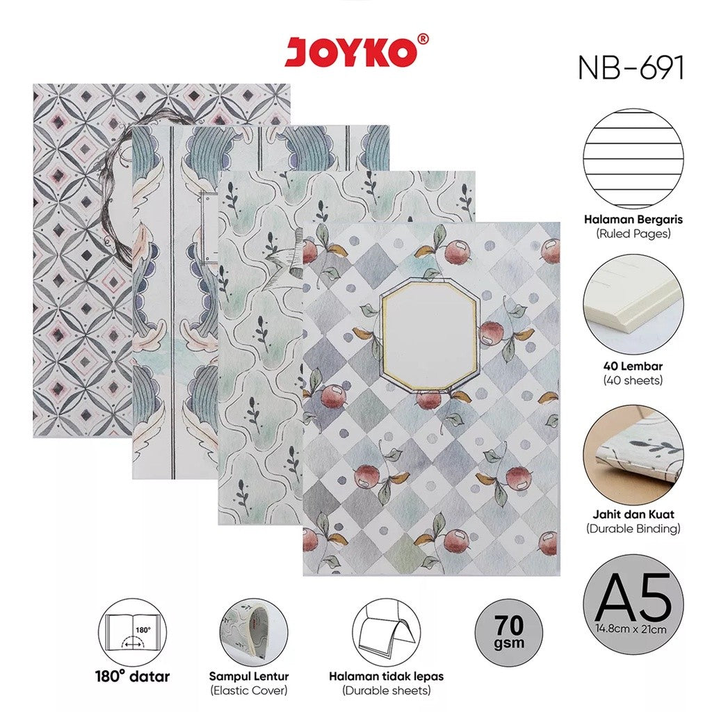 JOYKO - Notebook NB - 691 - Classical Pattern - Pcs
