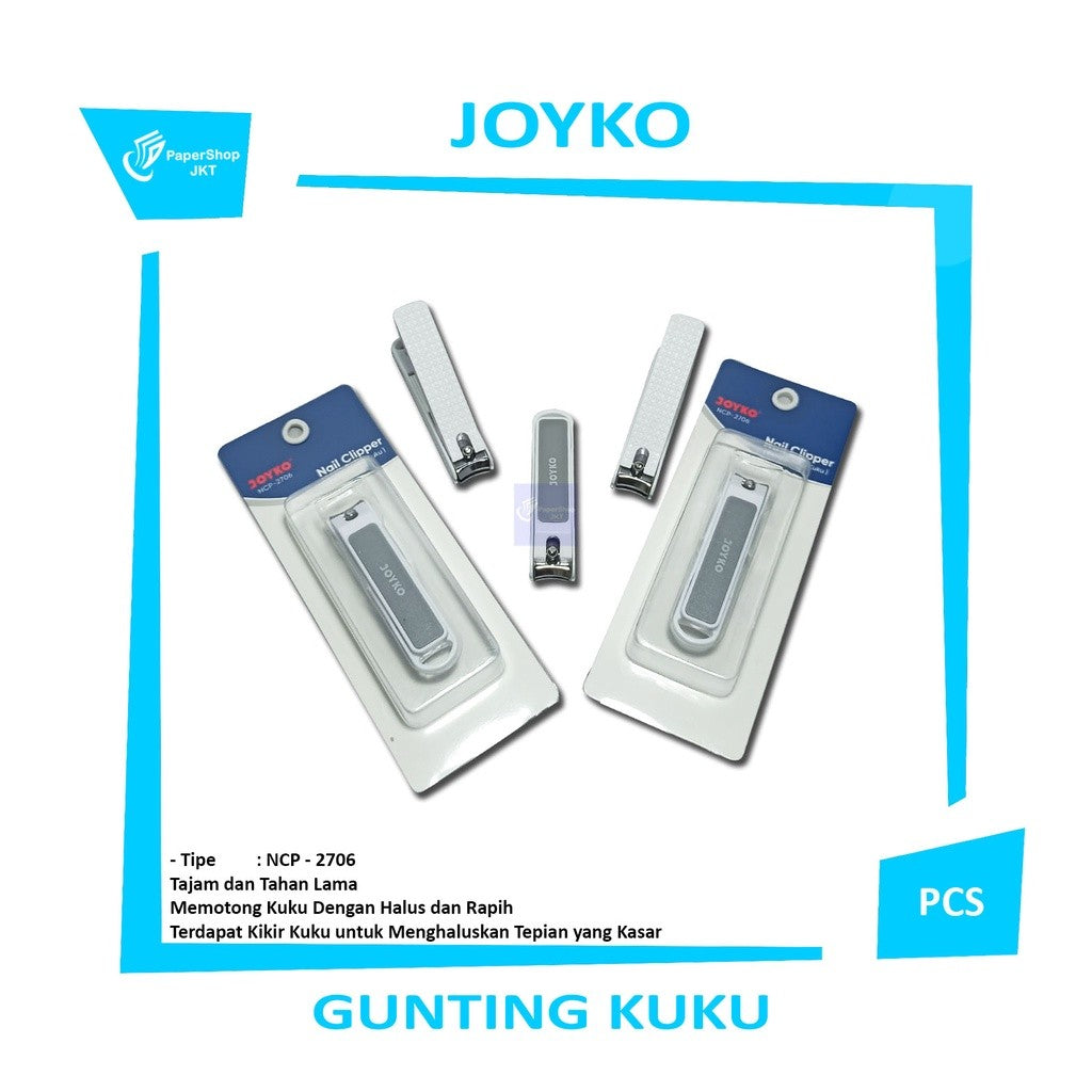 Joyko Nail Clipper NCP - 2706 Gunting Kuku -Pcs