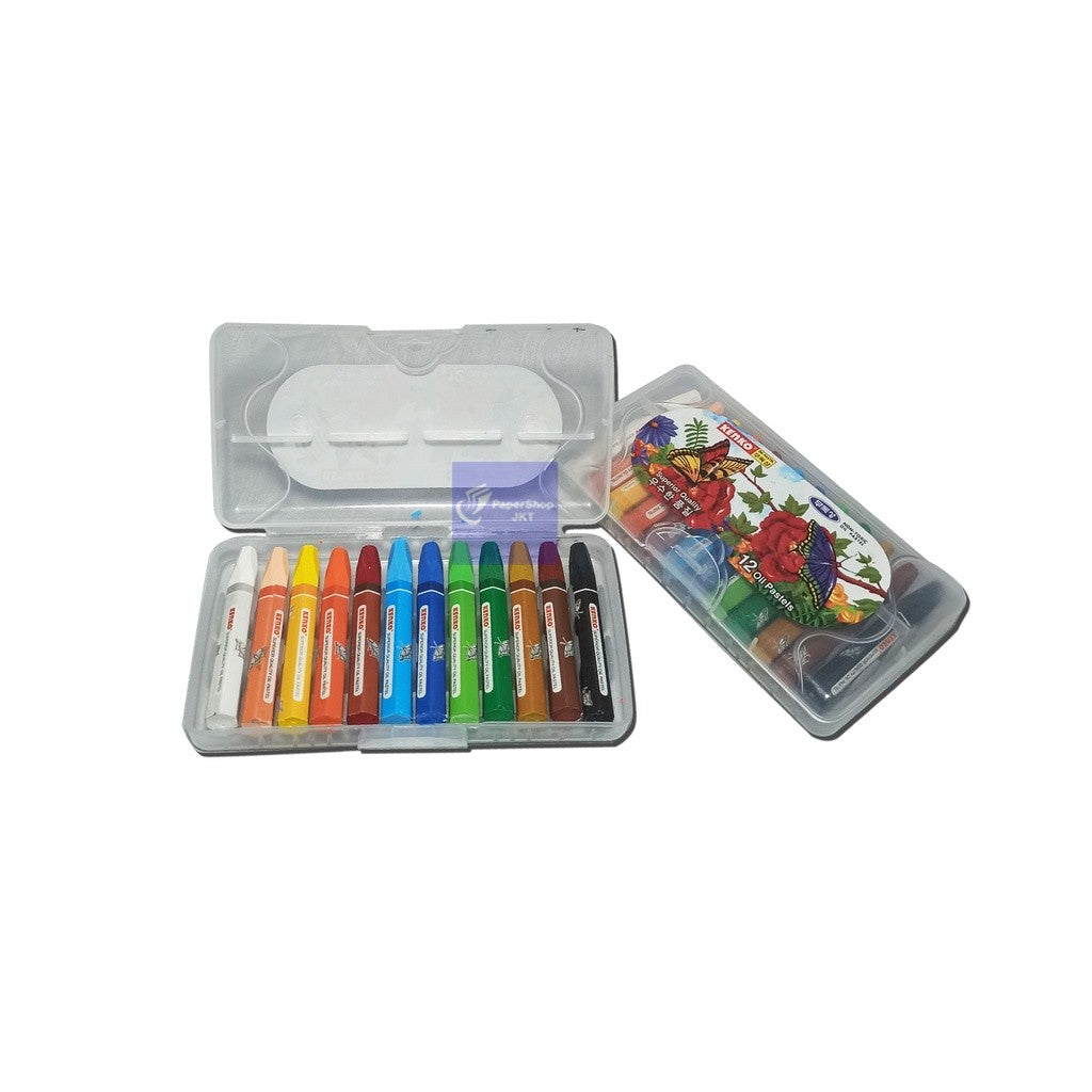 Kenko 12 Color Oil Pastel PP Case - Garden - Set