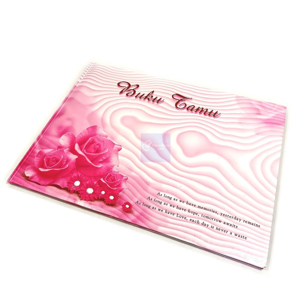 KENKO - Buku Catatan Terima Tamu BT 3224 Motif Kembang 01 Pink isi 10 Lembar/Buku - Pcs