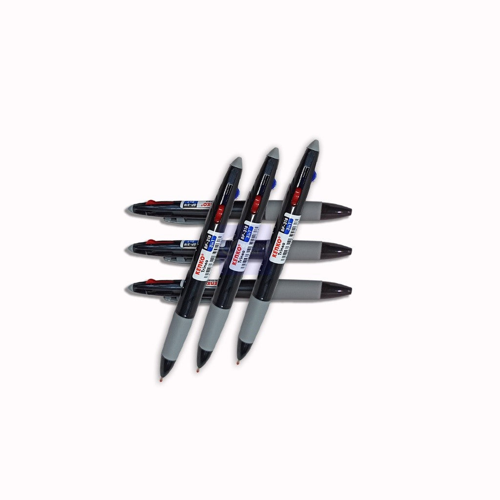 Ball Pen 318 Kenko 3 warna di 1 Pulpen di Jual Per  PCS
