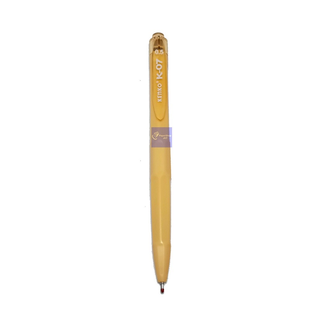 KENKO - Gel Pen K - 07 Black - Pena Pulpen Gel Hitam - Lusin