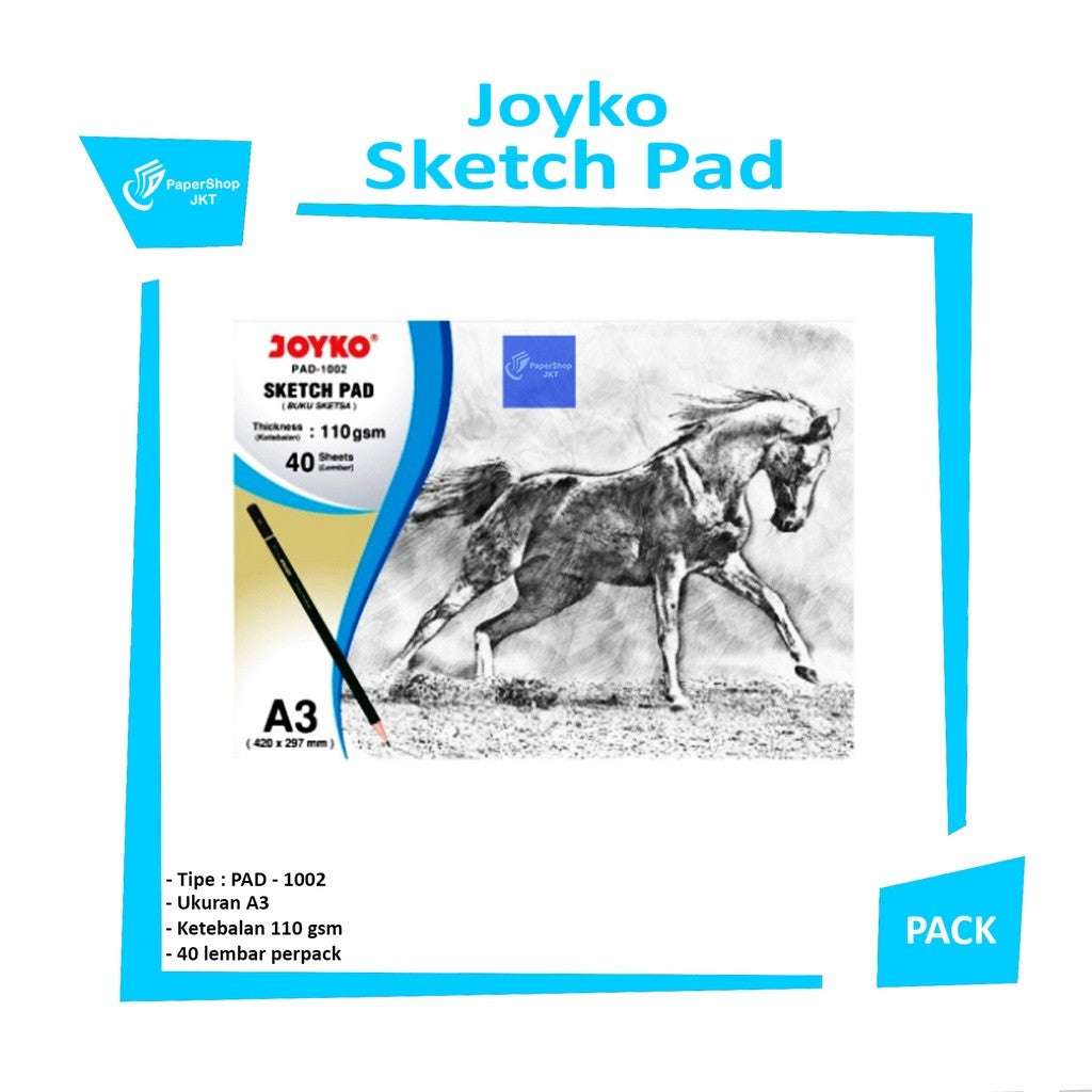 JOYKO - Sketch Pad PAD-1002 A3 110gsm - Pcs
