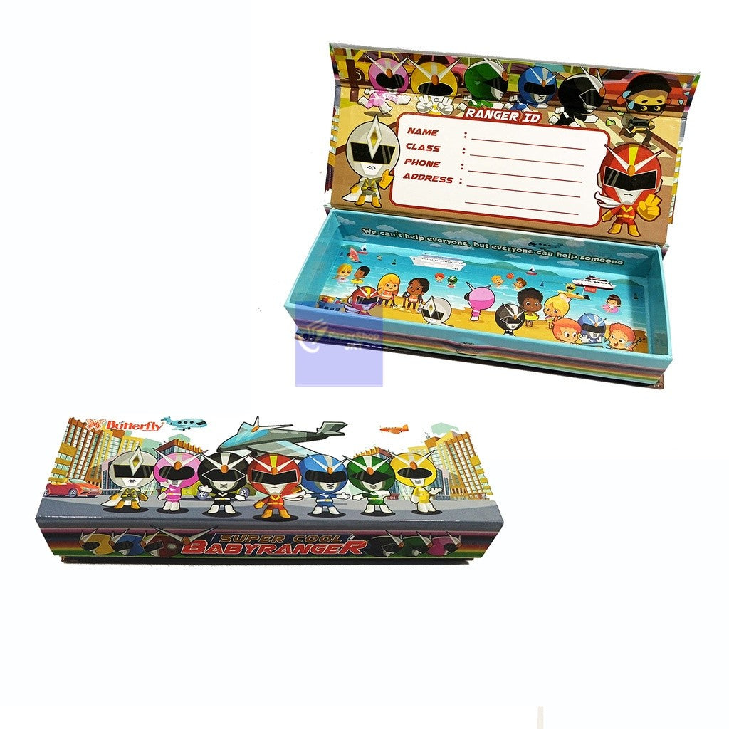 BUTTERFLY - Tempat Pensil Motif Random Gambar Lucu Pen Case - Pcs