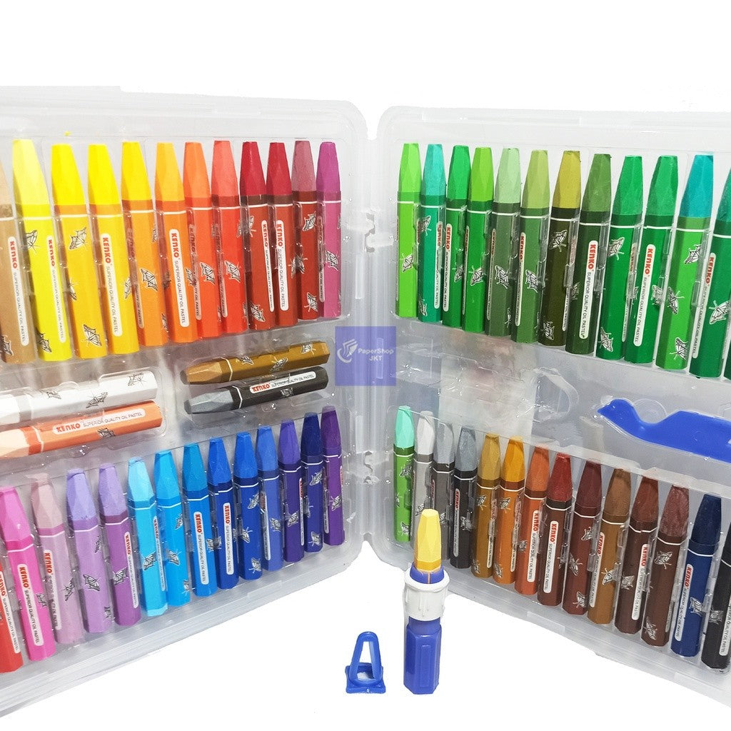 KENKO - Crayon 55 Color Oil Pastel PP Case - Garden - Set