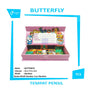 BUTTERFLY - Tempat Pensil Motif Random Gambar Lucu Pen Case - Pcs