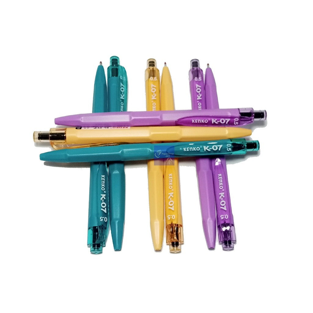 KENKO - Gel Pen K - 07 Black - Pena Pulpen Gel Hitam - Lusin