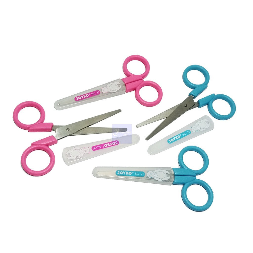 JOYKO - Gunting SC - 21 - Biru & Pink - Pcs