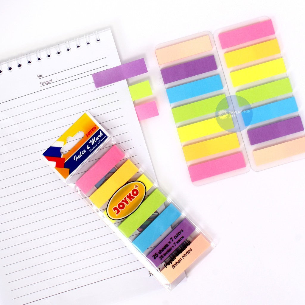 JOYKO - Pembatas Buku Index & Mark Memo Sticky Notes Warna IM-32 Kertas Memo - Pad