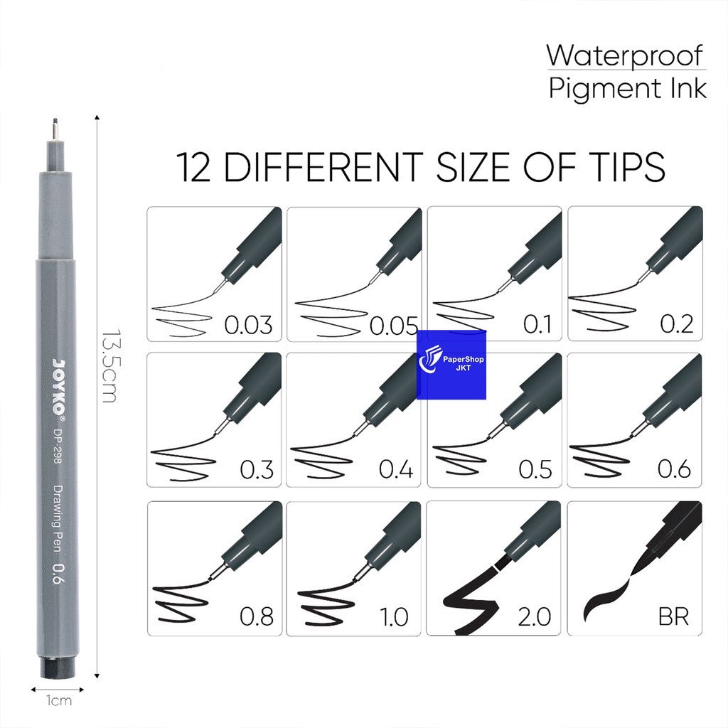 JOYKO - Drawing Pen DP - 298SA 12 - Set
