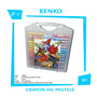KENKO - Crayon 55 Color Oil Pastel PP Case - Garden - Set