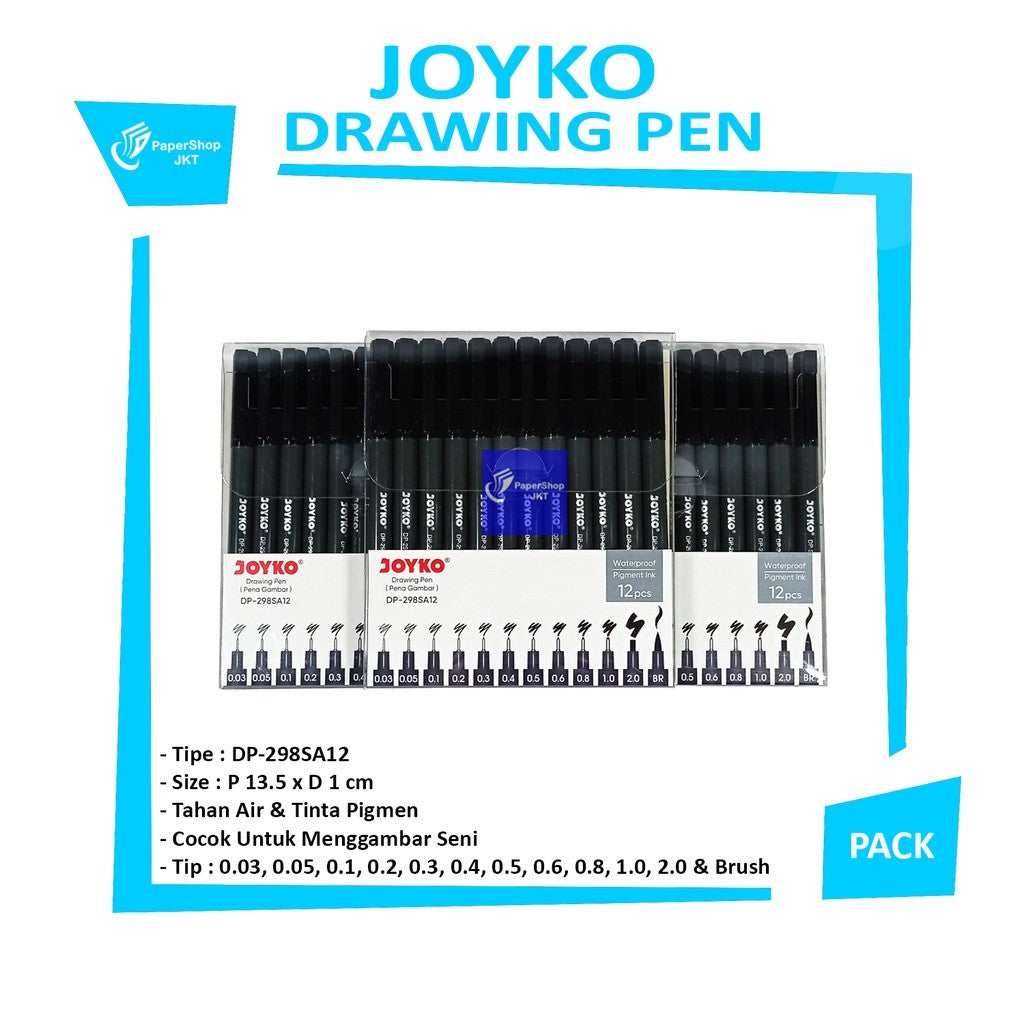 JOYKO - Drawing Pen DP - 298SA 12 - Set