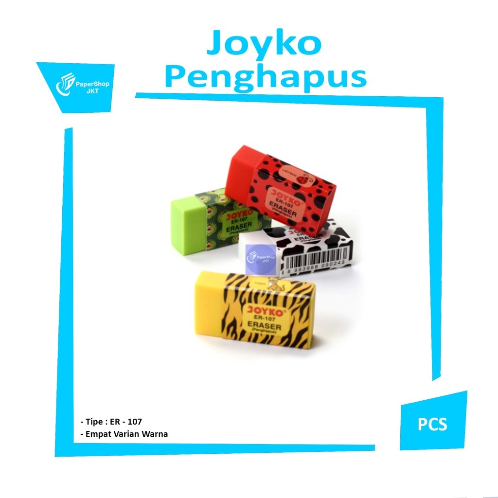 JOYKO - Penghapus Er - 107 - Penghapus Zoo - Penghapus Binatang Animal - Pcs